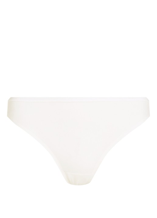Calvin Klein Perfectly fit slip met logoband - voorkant 3 wit