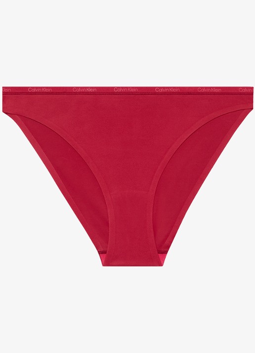 Calvin Klein Perfectly fit slip met logoband - voorkant 6 rood