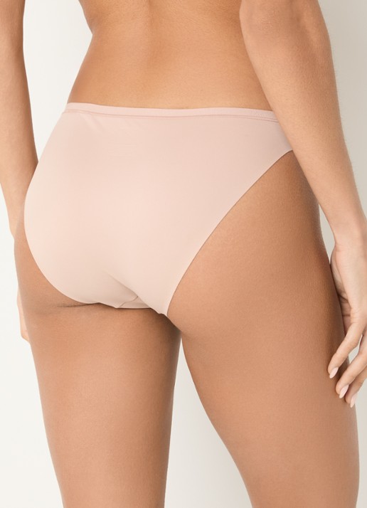 Calvin Klein Perfectly fit slip met logoband - achterkant 5 cedar-7ns / beige