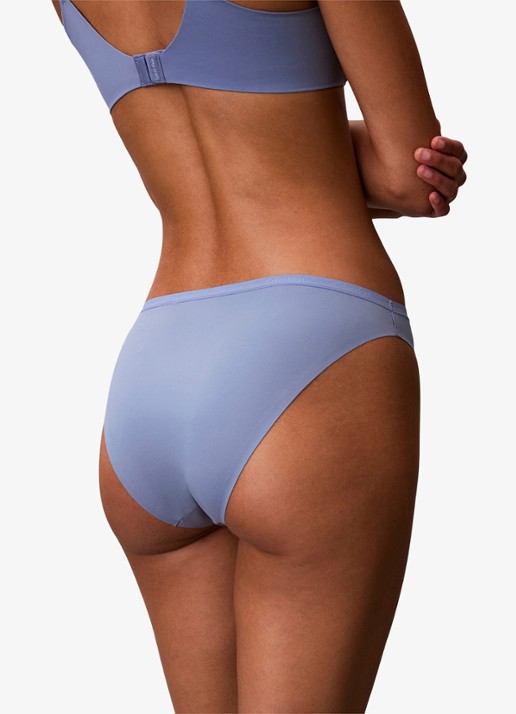 Calvin Klein Perfectly fit slip met logoband - detail 5 blauw
