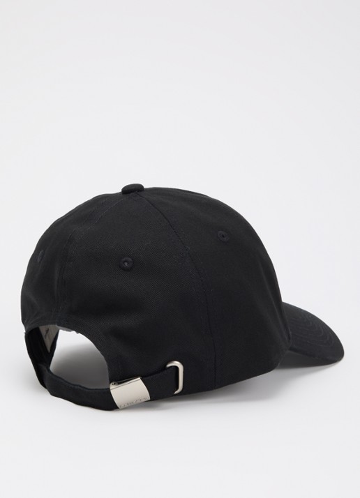 Calvin Klein Pet met logo borduring - voorkant 3 zwart