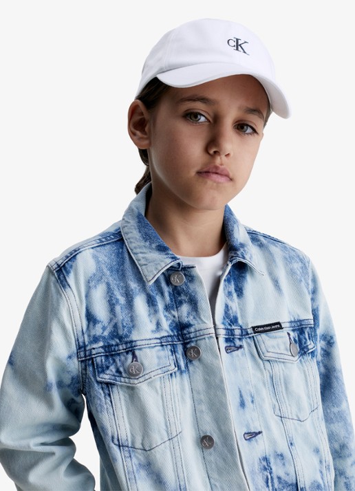 Calvin Klein Pet met logoborduring - voorkant 2 wit
