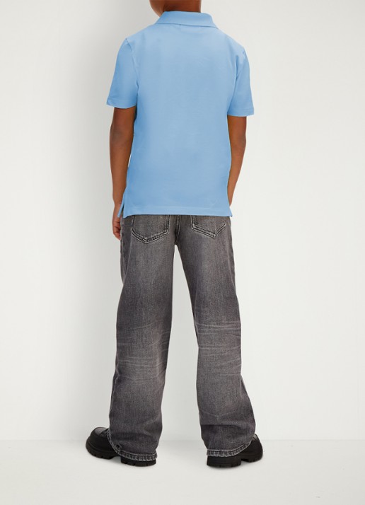 Calvin Klein Polo met logoborduring - achterkant roze