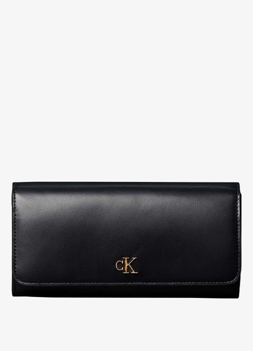 Calvin Klein Portemonnee van leer met logo