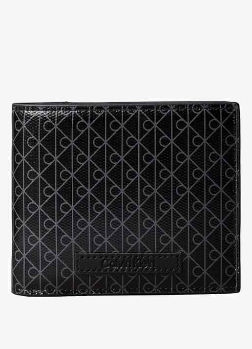 Calvin Klein Portemonnee van leer met logoprint