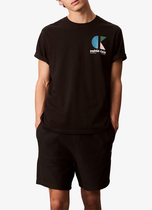 Calvin Klein Premium Terry wide fit korte broek met steekzakken