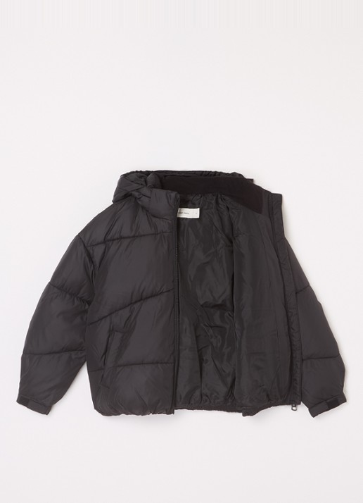 Calvin Klein Puffer jack met steekzakken - voorkant 2 zwart