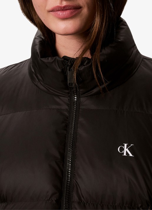 Calvin Klein Puffer jas met logo - detail 2 zwart