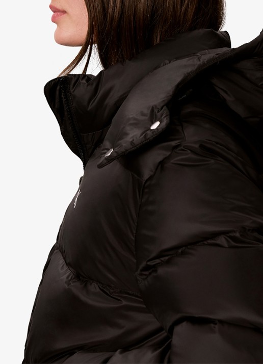 Calvin Klein Puffer jas met logo - detail 4 zwart