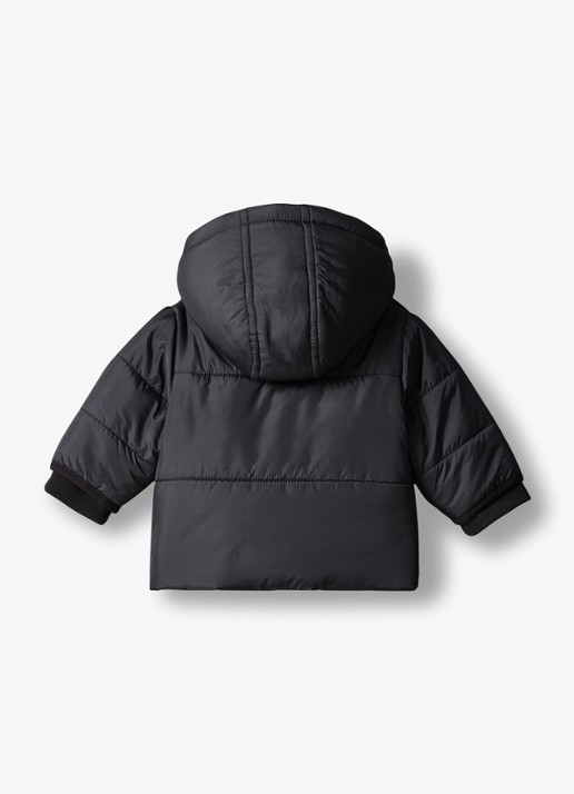 Calvin Klein Puffer jas met logo - achterkant 2 zwart