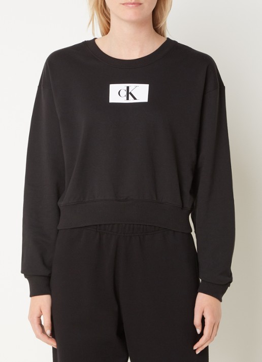 Calvin Klein Pyjama sweatshirt met logo
