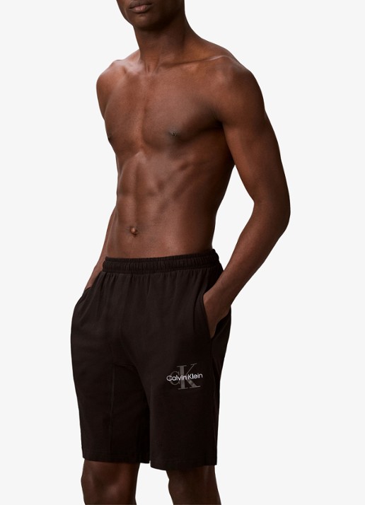 Calvin Klein Pyjamabroek met logo - detail 2 zwart
