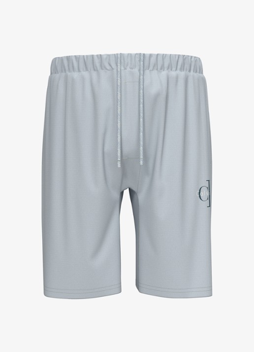Calvin Klein Pyjamabroek met logo - voorkant 2 wit