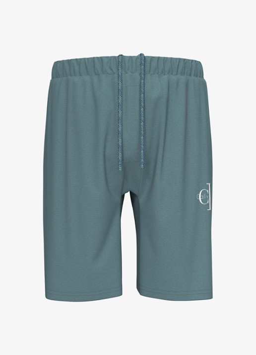 Calvin Klein Pyjamabroek met logo - voorkant lichtblauw