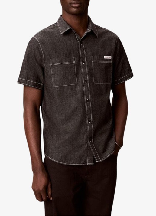 Calvin Klein Regular fit overhemd met borstzakken