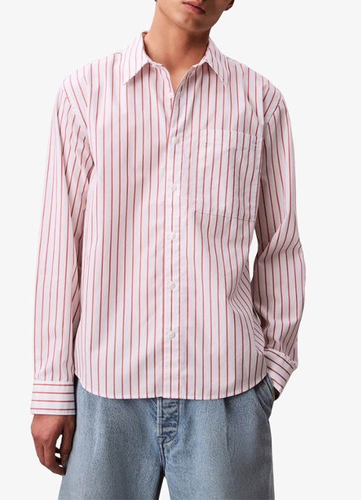 Calvin Klein Regular fit overhemd met streepprint