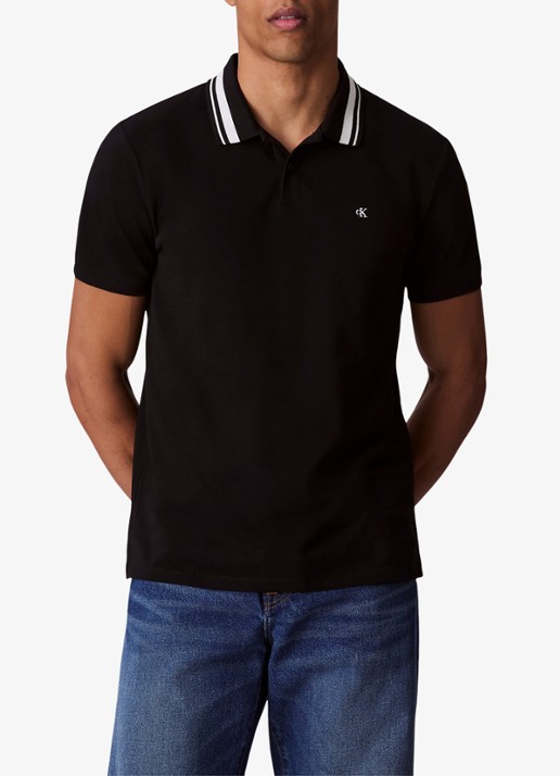 Calvin Klein Regular fit polo met logoborduring