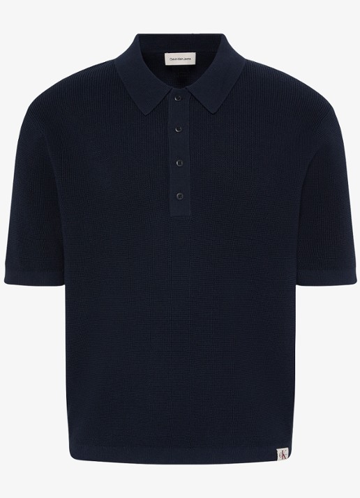 Calvin Klein Regular fit polo met structuur