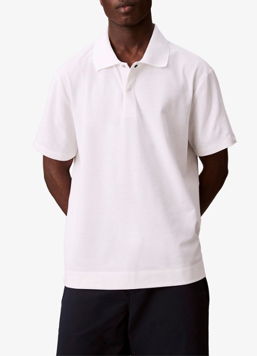 Calvin Klein Regular fit polo van piqué katoen