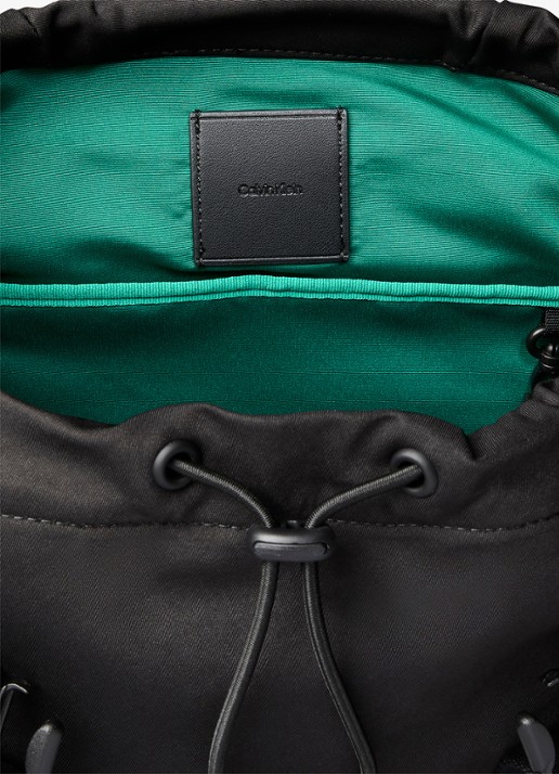 Calvin Klein Rugzak van canvas met logo - detail 2 zwart