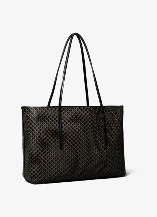 Calvin Klein Schoudertas met logoprint en uitneembaar etui - detail 2 zwart