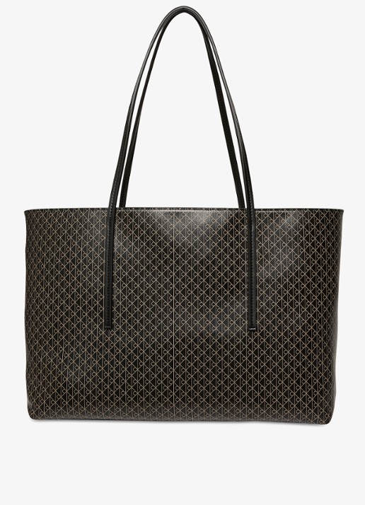 Calvin Klein Schoudertas met logoprint en uitneembaar etui - detail 5 zwart