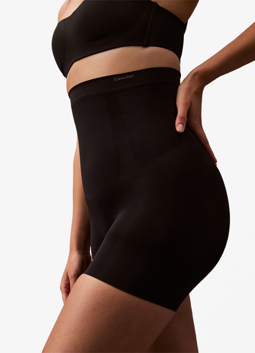 Calvin Klein Secure Sculpt high waisted corrigerende short - detail 7 zwart
