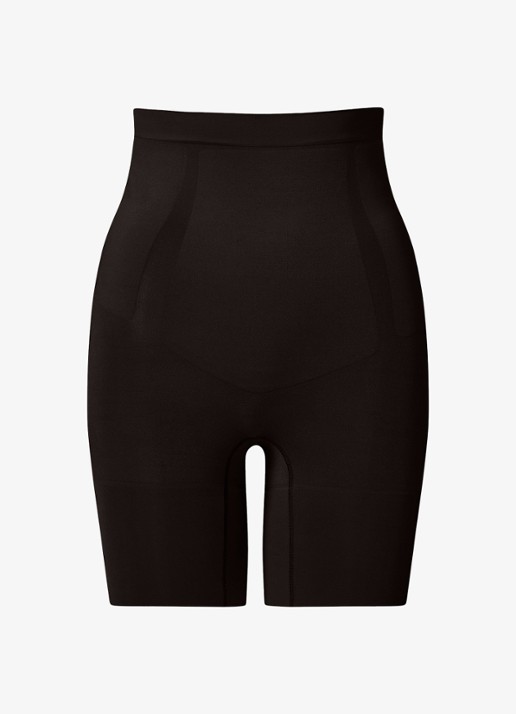 Calvin Klein Secure Sculpt high waisted corrigerende short - voorkant zwart
