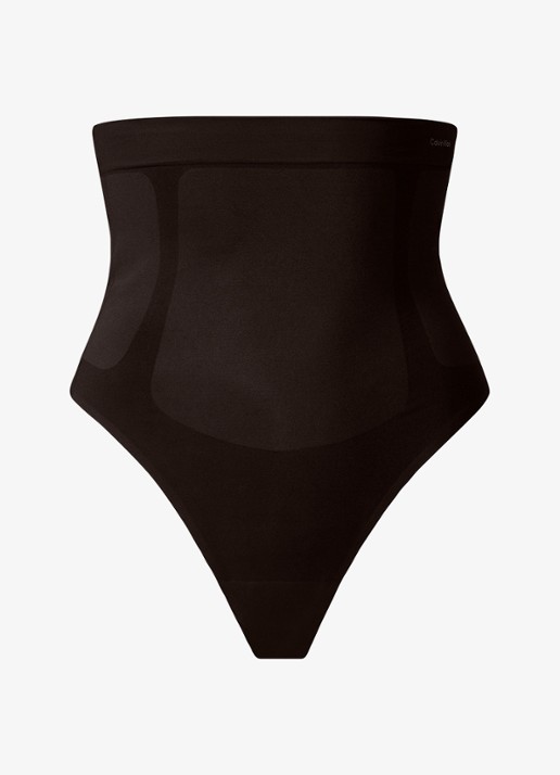 Calvin Klein Secure Sculpt high waisted corrigerende slip - voorkant zwart