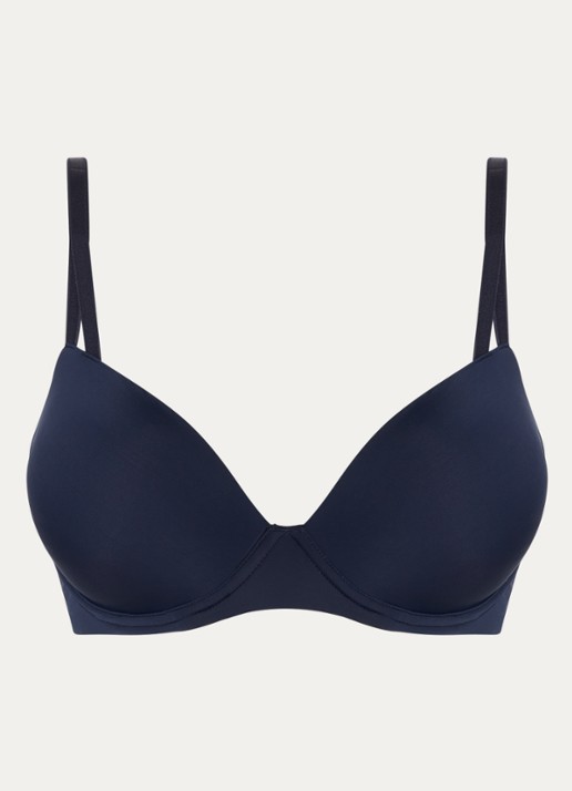 Calvin Klein Seductive Comfort push-up bh - voorkant 4 shoreline-0pp / blauw