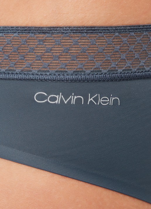 Calvin Klein Seductive Comfort slip met kant - detail 5 antraciet