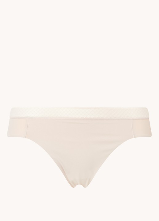 Calvin Klein Seductive Comfort slip met kant - voorkant 2 lichtroze