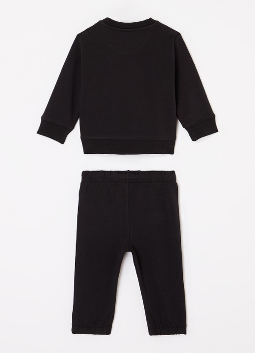 Calvin Klein Set van sweater en joggingbroek 2-delig - voorkant 2 zwart