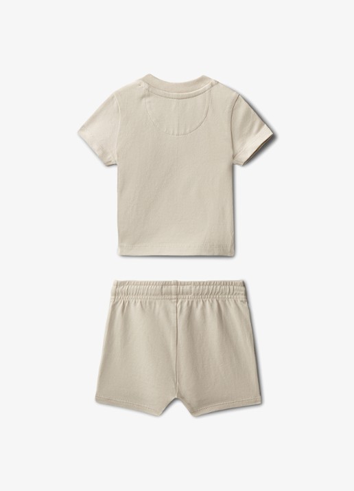 Calvin Klein Set van T-shirt en broek 2-delig - achterkant 2 beige