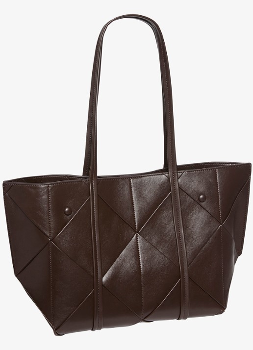 Calvin Klein Shopper met gevlochten detail - detail 3 delicioso-bal /  bruin