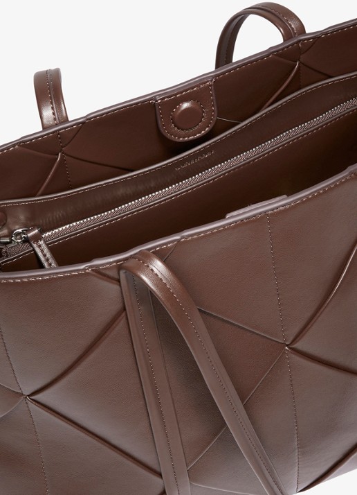 Calvin Klein Shopper met gevlochten detail - detail 4 delicioso-bal /  bruin