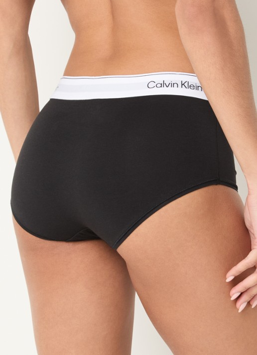 Calvin Klein Shorty met logoband - achterkant zwart
