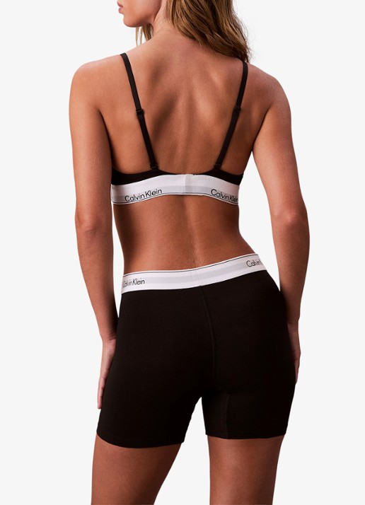 Calvin Klein Shorty met logoband  - achterkant 5 zwart