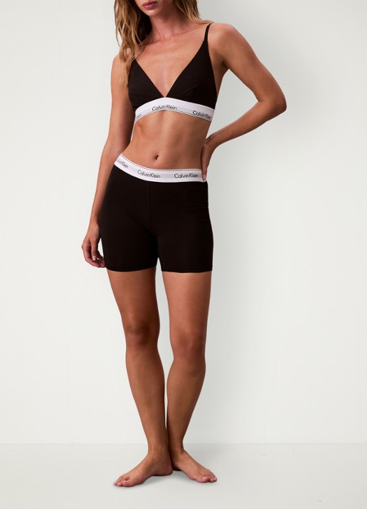Calvin Klein Shorty met logoband  - detail 3 zwart