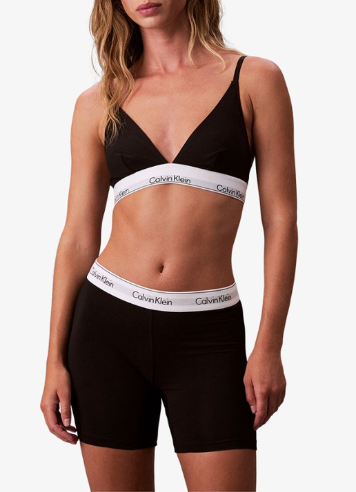 Calvin Klein Shorty met logoband  - voorkant 7 zwart