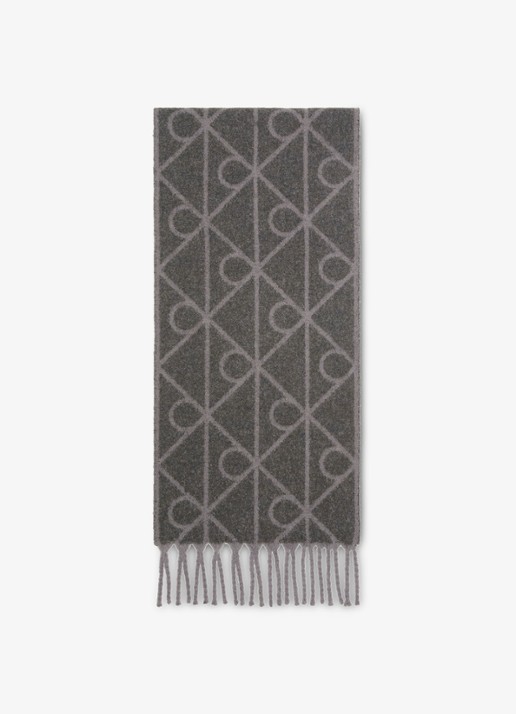 Calvin Klein Sjaal in wolblend met logoprint