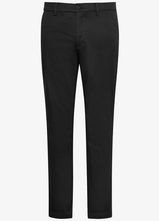 Calvin Klein Slim fit chino met logo - voorkant zwart