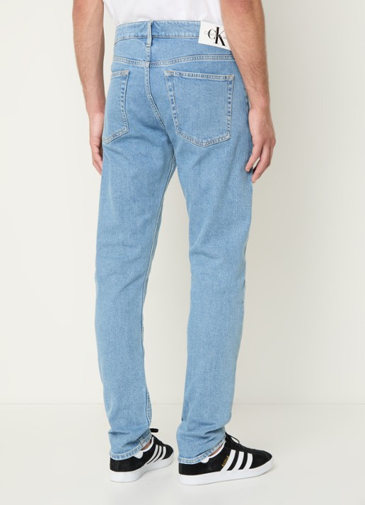 Calvin Klein Slim fit jeans met medium wassing - achterkant indigo