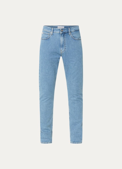 Calvin Klein Slim fit jeans met medium wassing - voorkant 2 indigo