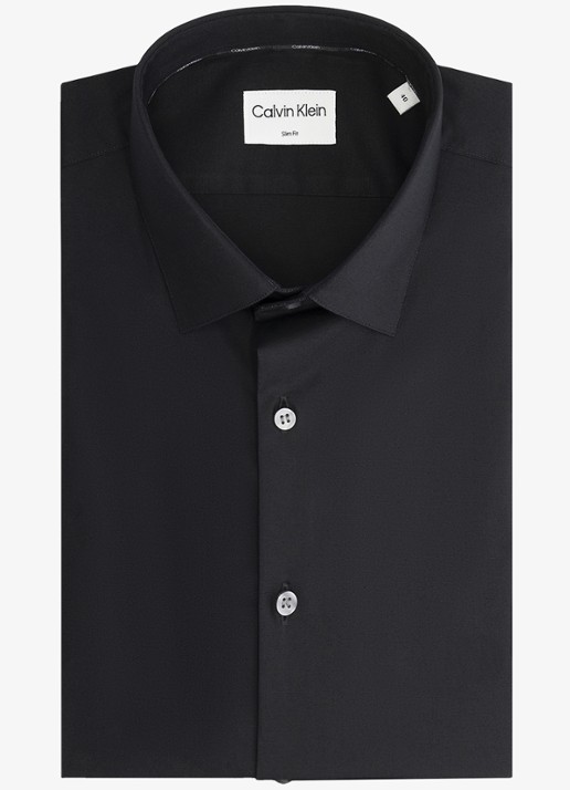 Calvin Klein Slim fit overhemd met dubbele manchet