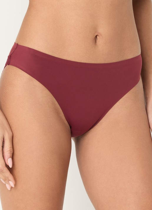 Calvin Klein Slip met details van kant - detail 2 donkerroze