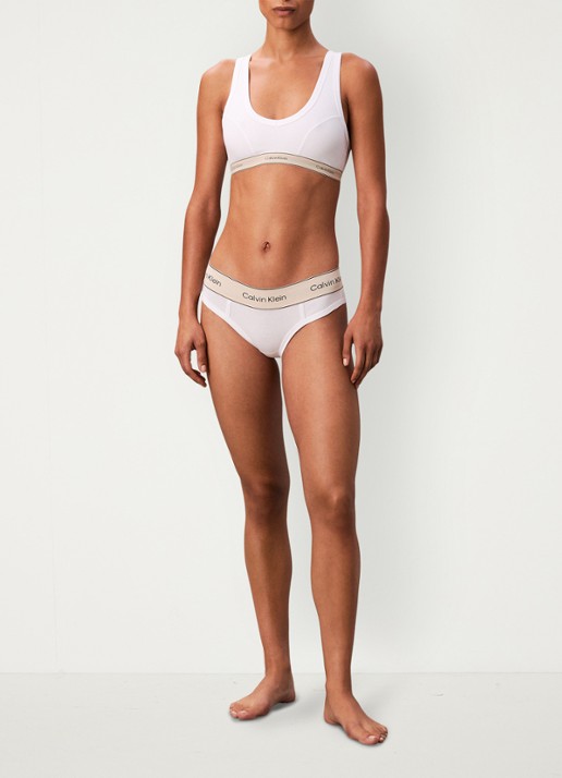 Calvin Klein Slip met logoband - detail 5 wit
