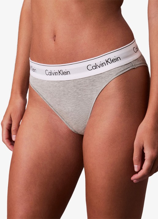 Calvin Klein Slip met logoband - detail 3 lichtgrijs