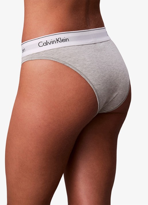 Calvin Klein Slip met logoband - detail 4 lichtgrijs