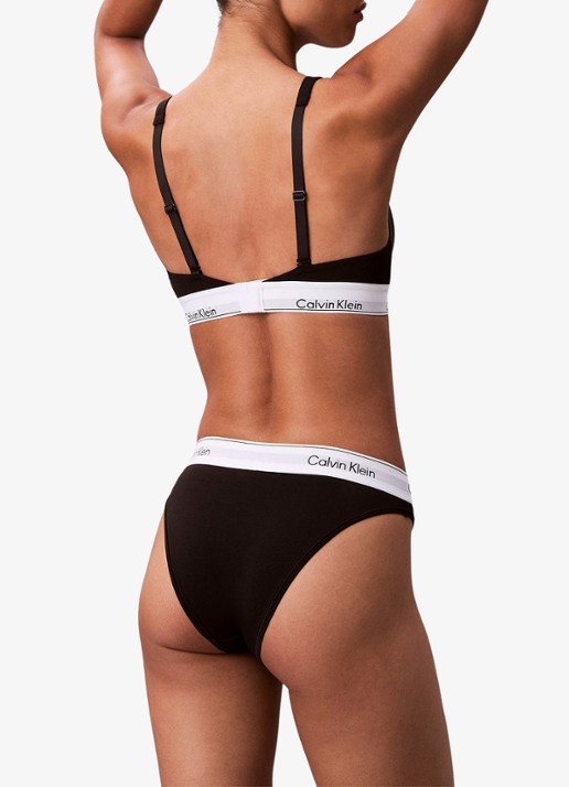 Calvin Klein Slip met logoband - achterkant 6 zwart